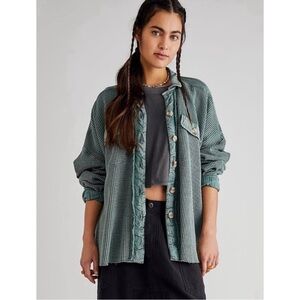 FREE PEOPLE Scout Waffle Knit Jacket